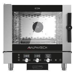 Piec konwekcyjno-parowy gazowy ICGT051E | 5x GN 1/1 | 5x 600x400 | Alphatech by Lainox  | sterowanie elektroniczne