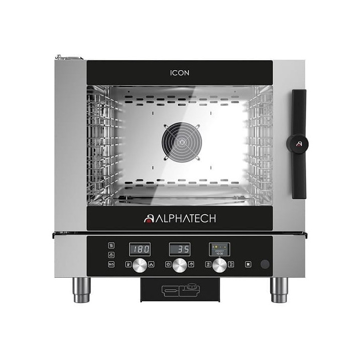 Piec konwekcyjno-parowy gazowy ICGT051E | 5x GN 1/1 | 5x 600x400 | Alphatech by Lainox  | sterowanie elektroniczne
