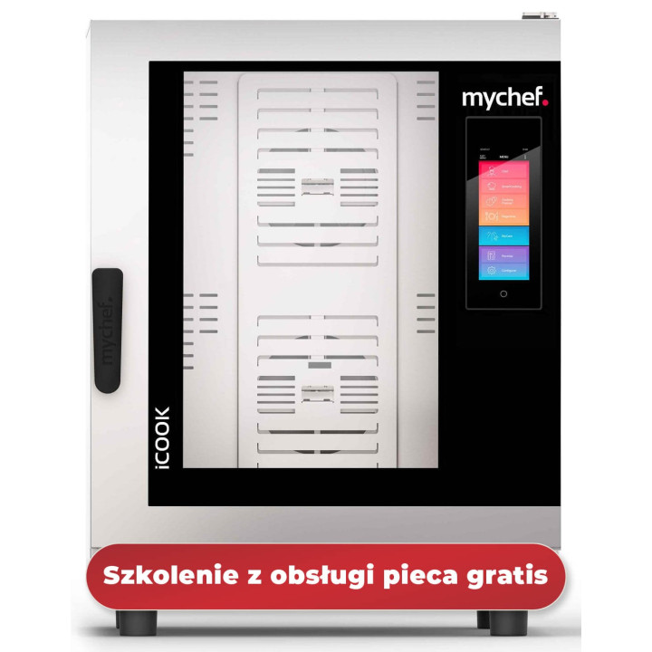 Piec konwekcyjno-parowy gazowy | automatyczny system myjący | 10xGN1/1 | 20 kW | 230 V | Mychef iCook 101G