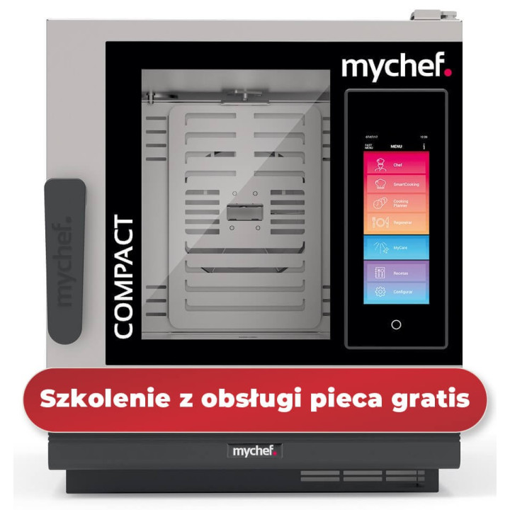 Piec konwekcyjno-parowy elektryczny | automatyczny system myjący | 6xGN1/1 | 7,3 kW | 400 V | Mychef iCook Compact 061E