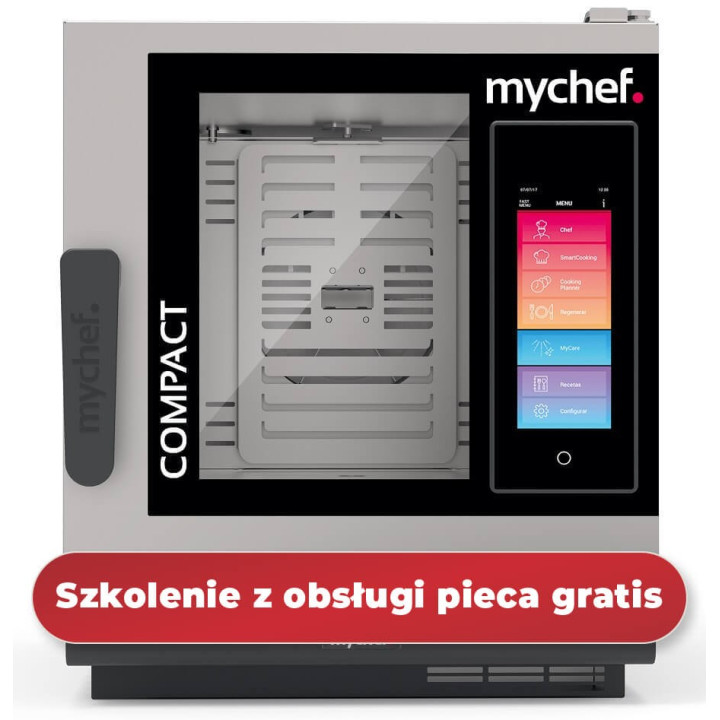 Piec konwekcyjno-parowy elektryczny | automatyczny system myjący | 6xGN2/3 | 6,3 kW | 400 V | Mychef ICOOK Compact 623E TSC