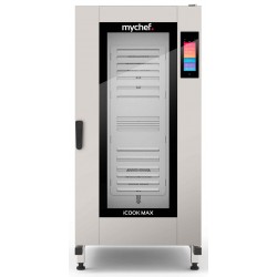 Piec konwekcyjno-parowy gazowy | z wózkiem | automatyczny system myjący | 20xGN1/1 | 40 kW | 230 V | Mychef iCook MAX 201G