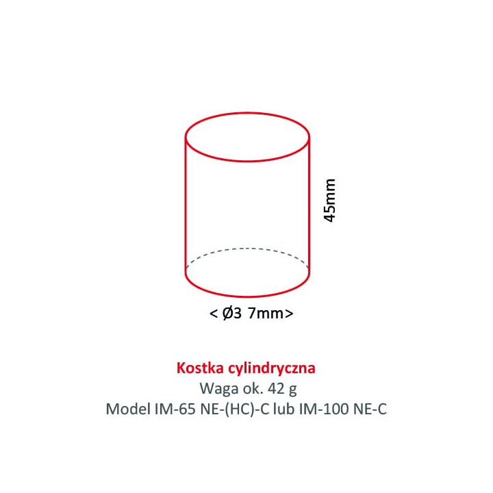 Kostkarka do lodu Hoshizaki IM-240DNE-HC-C | 190 kg/24h | chłodzona powietrzem | kostka cylinder | Ø 37x45 mm