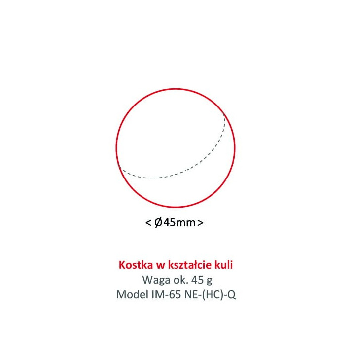 Kostkarka do lodu Hoshizaki IM-65NE-HC-Q | 28 kg/24h | chłodzona powietrzem | kostka kula | Ø 45 mm