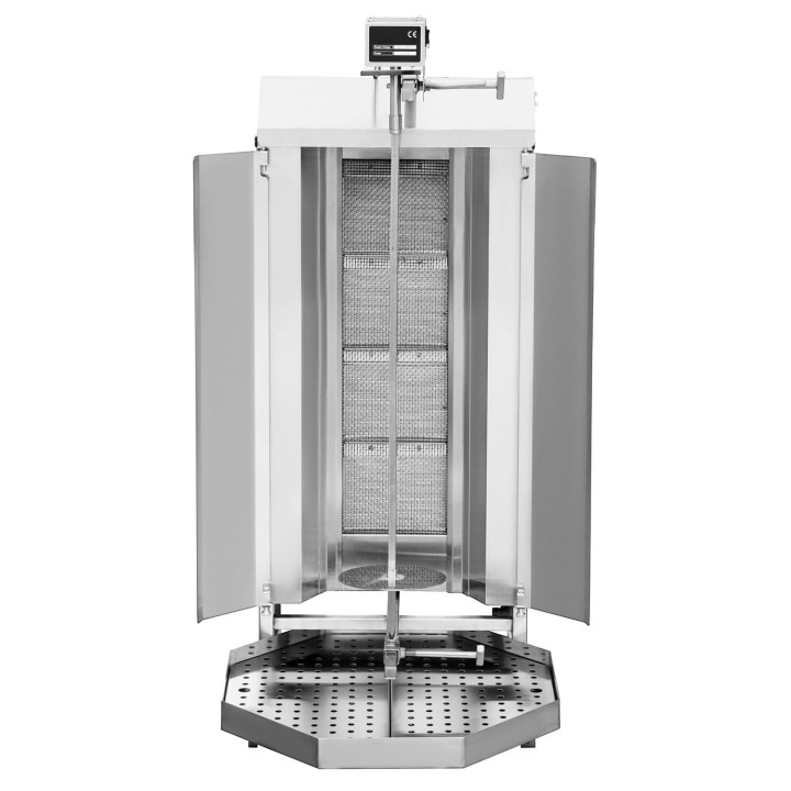 Gyros | opiekacz gazowy do kebaba | 4 palniki | wsad 60kg KLG221