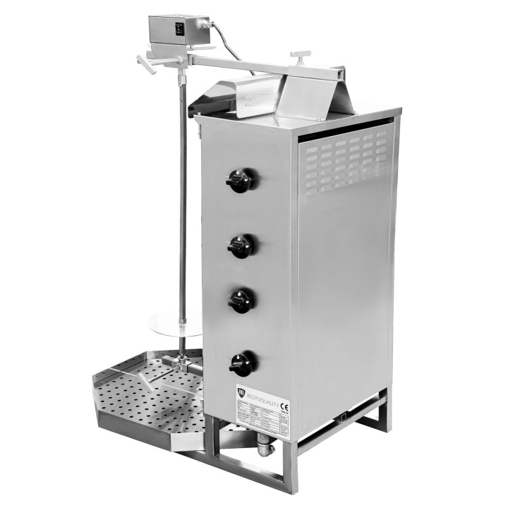 Gyros | opiekacz gazowy do kebaba | 4 palniki | wsad 60kg KLG221
