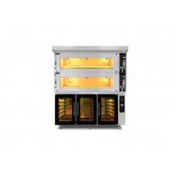 Piec piekarniczy modułowy 2-komorowy | elektryczny | 27,4 kW | 400V | 1660x1400x1930 | MD/1400/2