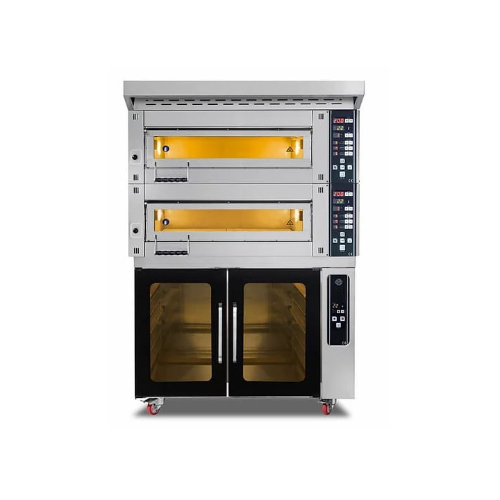 Piec piekarniczy modułowy 2-komorowy | elektryczny | 18 kW | 400V | 1260x1020x1850 | MD/800/2