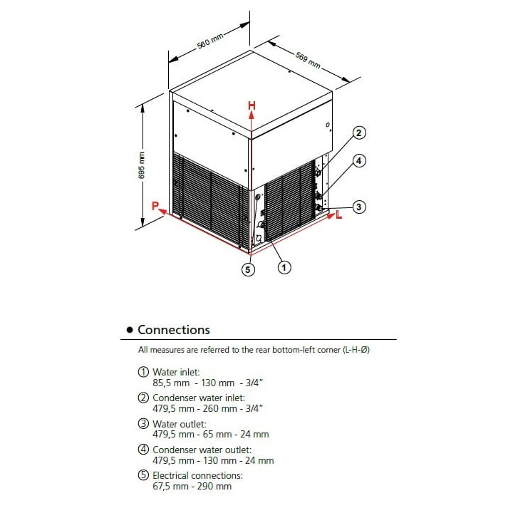 Kostkarko-grudkarka do lodu Frozen Stone | 440 kg/24h | system chłodzenia powietrzem | MGT900A