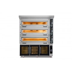 Piec piekarniczy modułowy 3-komorowy | elektryczny | 34,5 kW | 400V | 1660x1020x2050 | MT/1200/2