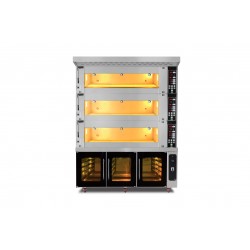 Piec piekarniczy modułowy 3-komorowy | elektryczny | 39,6 kW | 400V | 1660x1400x2170 | MT/1400/2