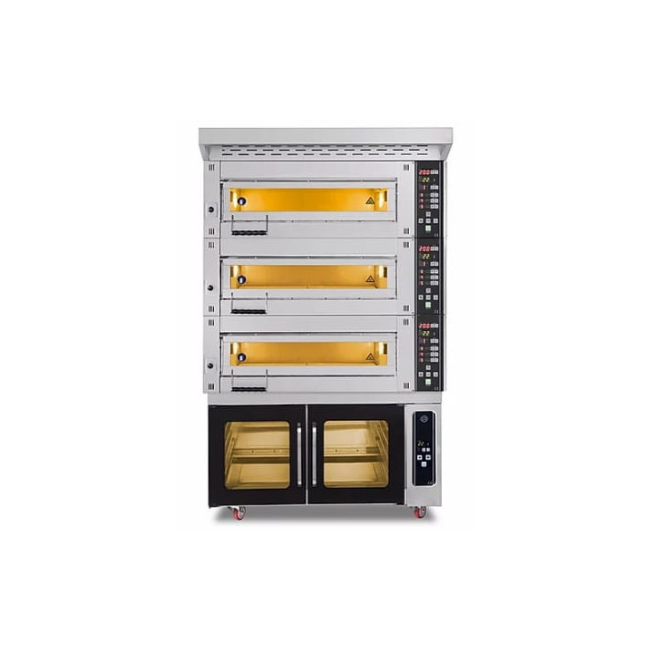 Piec piekarniczy modułowy 3-komorowy | elektryczny | 25,5 kW | 400V | 1260x1020x2050 | MT/800/2
