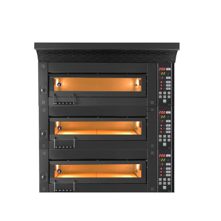 Piec piekarniczy modułowy 3-komorowy | elektryczny | 25,5 kW | 400V | 1260x1020x2050 | MT/800/2