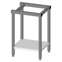 Podstawa ze stali nierdzewnej | półka | regulowane nóżki | 480x560x850 mm | do pieca ORAC Oracle | OSR85