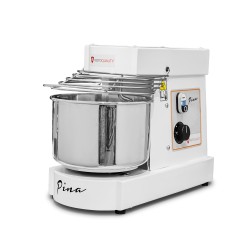 Miesiarka spiralna do ciasta PINA10 | ze stałym hakiem i dzieżą | 7 litrów | 230V