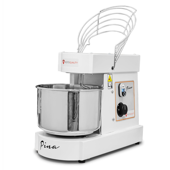 Miesiarka spiralna do ciasta PINA10 | ze stałym hakiem i dzieżą | 7 litrów | 230V