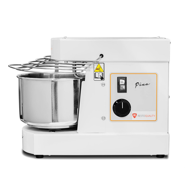 Miesiarka spiralna do ciasta PINA10 | ze stałym hakiem i dzieżą | 7 litrów | 230V