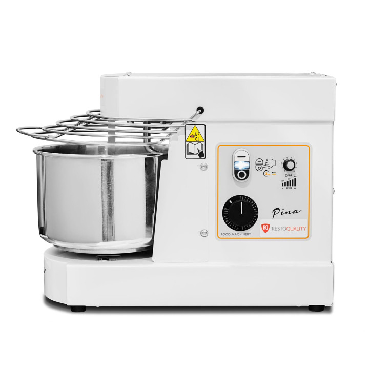 Miesiarka spiralna do ciasta PINA10  VV | regulacja prędkości obrotów | ze stałym hakiem i dzieżą | 7 litrów | 230V