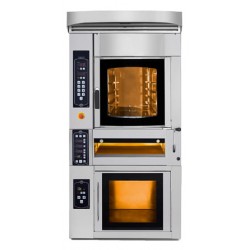 Elektryczny piec piekarniczy | modułowy | obrotowy | 5x 400x600 | 4x30 cm | 20 kW | PM-D-K 5+4