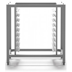 Podstawa pod piec konwekcyjno-parowy z prowadnicami na tace