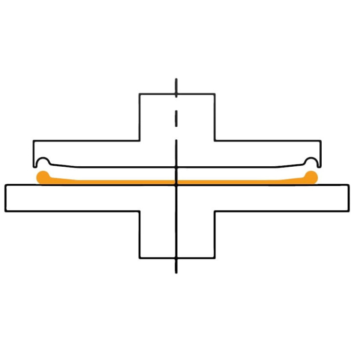 Prasa do ciasta do pizzy  PR45 | podkład na pizzę z rantem