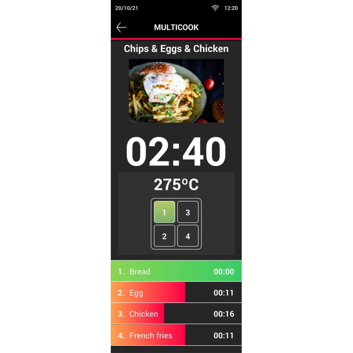 Piec konwekcyjny szybkiego gotowania | ogrzewanie nadmuchowe | dotykowy panel sterowania | 3,6 kW | 230V | 397x598x410 mm | QUIC