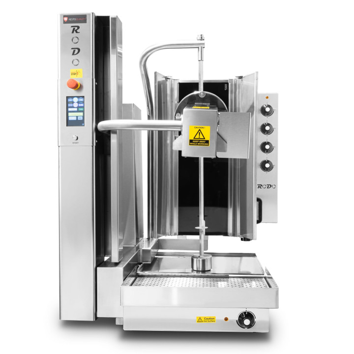 Kebab automatyczny elektryczny | gyros automatyczny | wsad 80 kg | 4 palniki | RODO4E