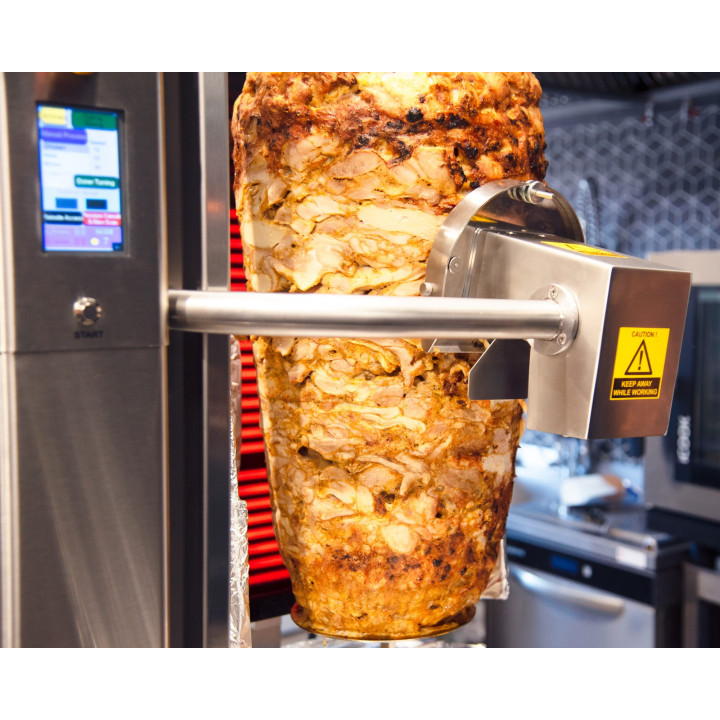 Kebab automatyczny elektryczny | gyros automatyczny | wsad 80 kg | 4 palniki | RODO4E
