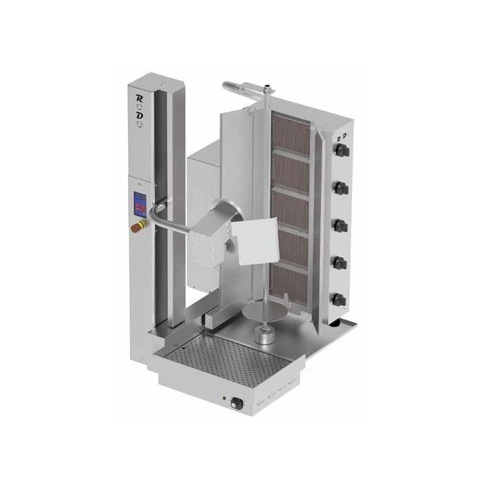 Kebab automatyczny gazowy | gyros automatyczny | wsad 80 kg | 4 palniki | RODO4G