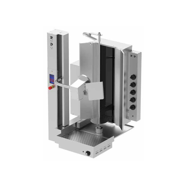 Kebab automatyczny elektryczny | gyros automatyczny | wsad 100 kg | 5 palników | RODO5E