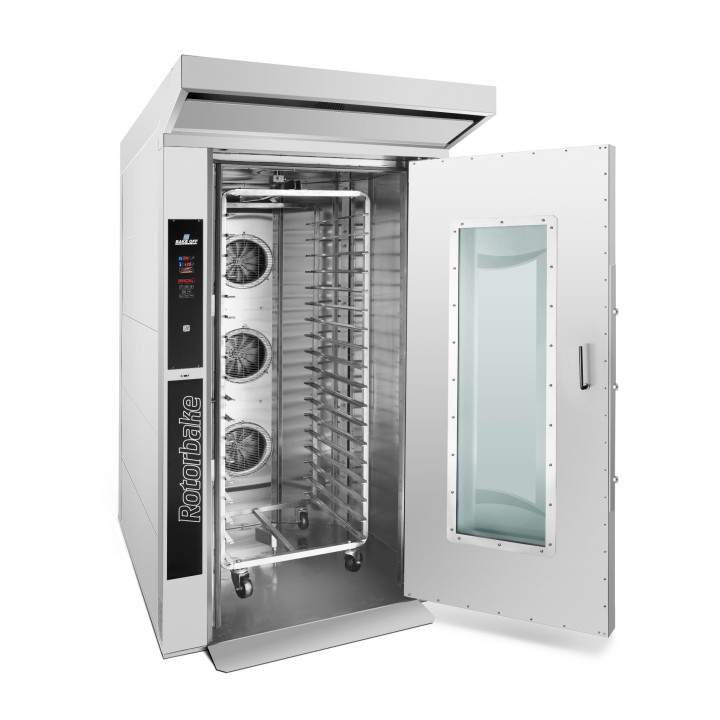 Gazowy piec obrotowy piekarniczy | rotacyjny | 15 blach | 34,8 kW | 1150x1390x2320 | Rotorbake T5 15T Classic