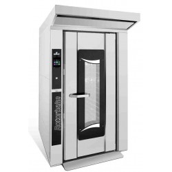 Gazowy piec obrotowy piekarniczy | rotacyjny | 18 blach 600x800 mm | 64 kW | 1300x1939x2504 | Rotorbake T8 18T Master Pro