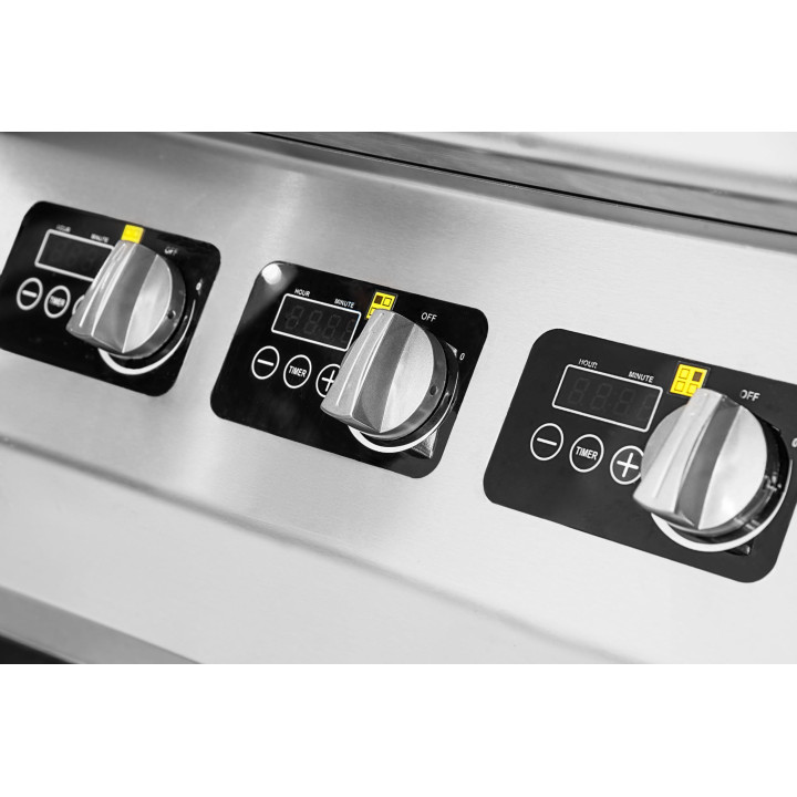 Kuchnia indukcyjna | 6-palnikowa | 18 kW | 400V | podstawa otwarta | linia 700 | RQ.PLS.7IND030