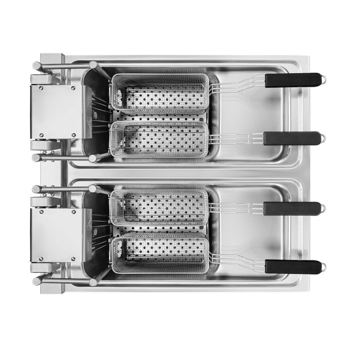 Frytownica automatyczna elektryczna | filtr oleju |  ekran dotykowy | 60 kW | 2x 25l | RQ.PLS.ODFE.020