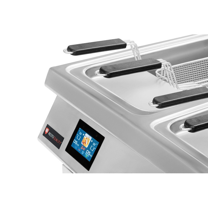 Frytownica automatyczna elektryczna | filtr oleju |  ekran dotykowy | 60 kW | 2x 25l | RQ.PLS.ODFE.020