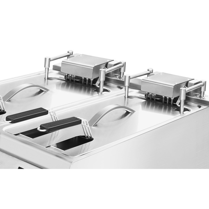 Frytownica automatyczna elektryczna | filtr oleju |  ekran dotykowy | 60 kW | 2x 25l | RQ.PLS.ODFE.020