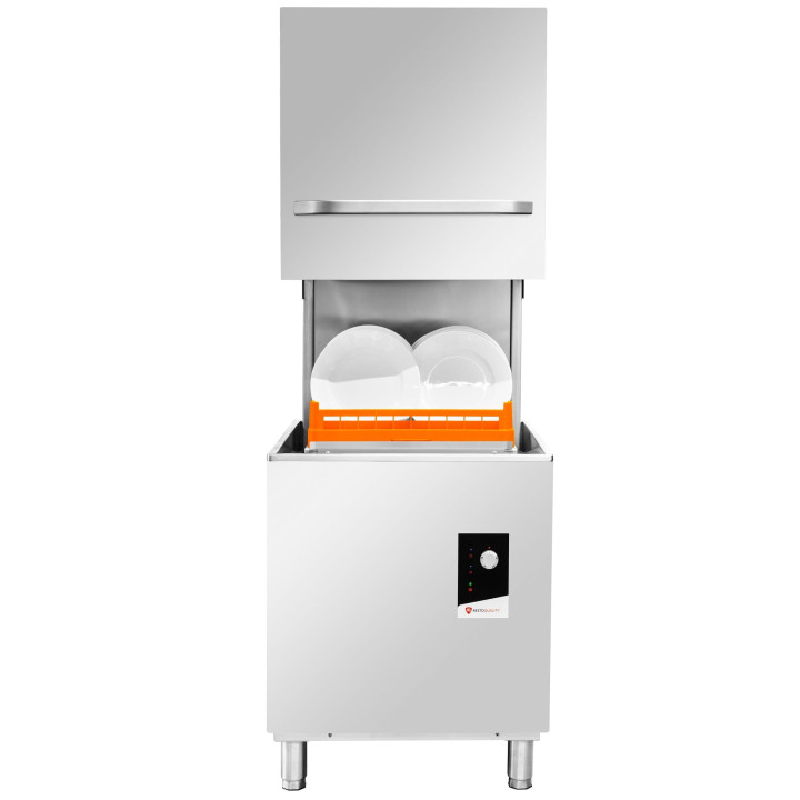 Zmywarka kapturowa RQ1000 B DD | 500x500 | sterowanie elektromechaniczne | pompa spustowa | 675x675x1440 mm | 11,1 kW