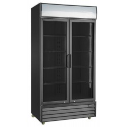 Szafa chłodnicza przeszklona RQ1100H-BLACK | 1000l (SD1001H)