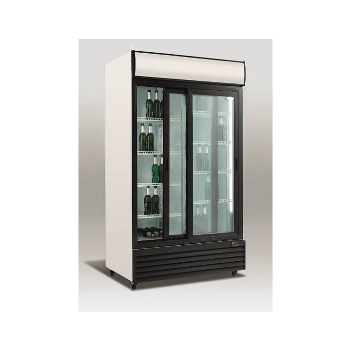 Szafa chłodnicza przeszklona RQ1100SL | 1000l | drzwi przesuwne (SD1001SL)
