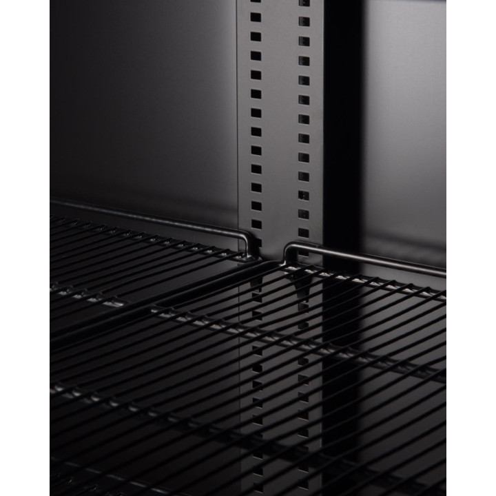 Szafa chłodnicza przeszklona RQ1100SL-BLACK | 1000l | drzwi przesuwne | czarna (SD1001SL)