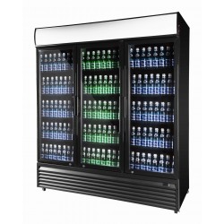 Szafa chłodnicza przeszklona RQ1500H-BLACK| 1600l