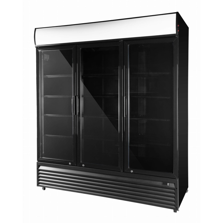 Szafa chłodnicza przeszklona RQ1500H-BLACK| 1600l