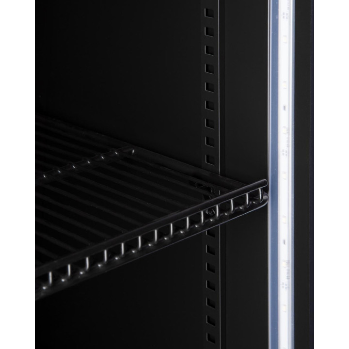 Szafa chłodnicza przeszklona RQ1500H-BLACK| 1600l