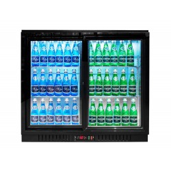 Barowa szafa chłodnicza  | chłodziarka podblatowa RQ-208SC | 205l | drzwi przesuwne