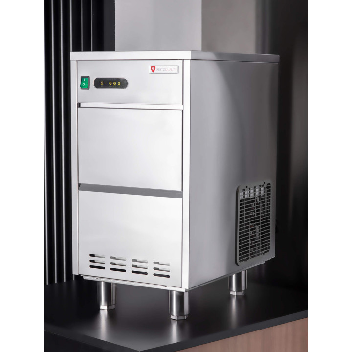 Kostkarka do lodu | 24kg/24h | zasobnik 5kg |  czynnik R290 | chłodzona wodą | 330x470x580mm