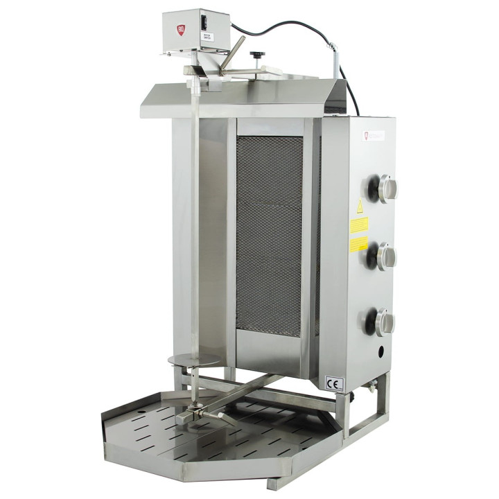 Gyros | opiekacz gazowy do kebaba | 3 palniki | wsad do 40kg | RQ32463