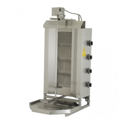 Gyros | opiekacz gazowy do kebaba | 4 palniki | wsad do 60kg | RQ32464