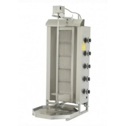 Gyros | opiekacz gazowy do kebaba | 5 palników | wsad do 80kg | RQ32465