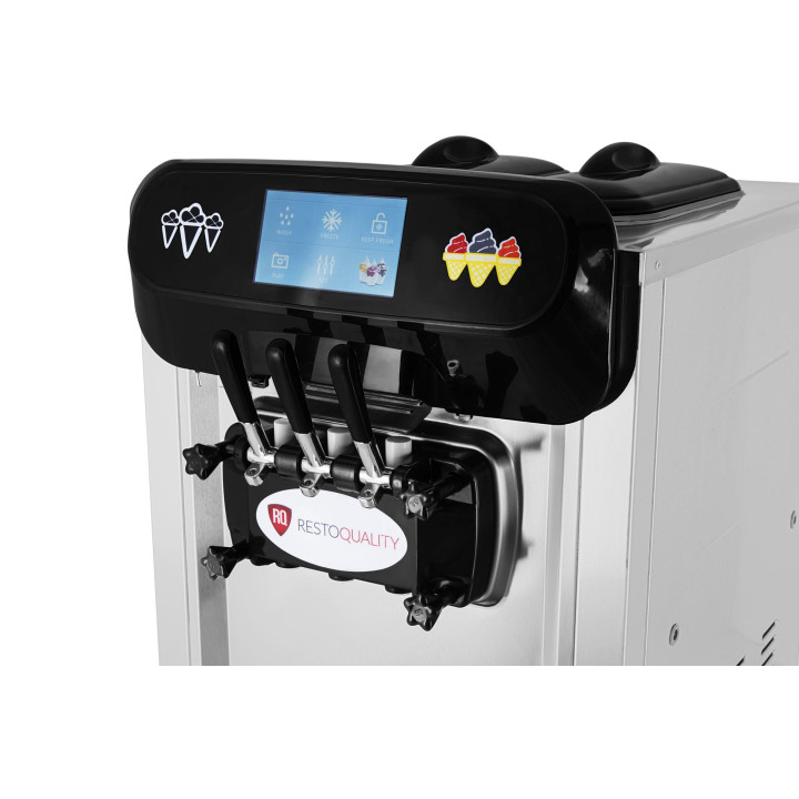 Maszyna do lodów włoskich | automat do lodów soft | 2 smaki + mix | nocne chłodzenie | pompa napowietrzająca | wolnostojąca | 2x