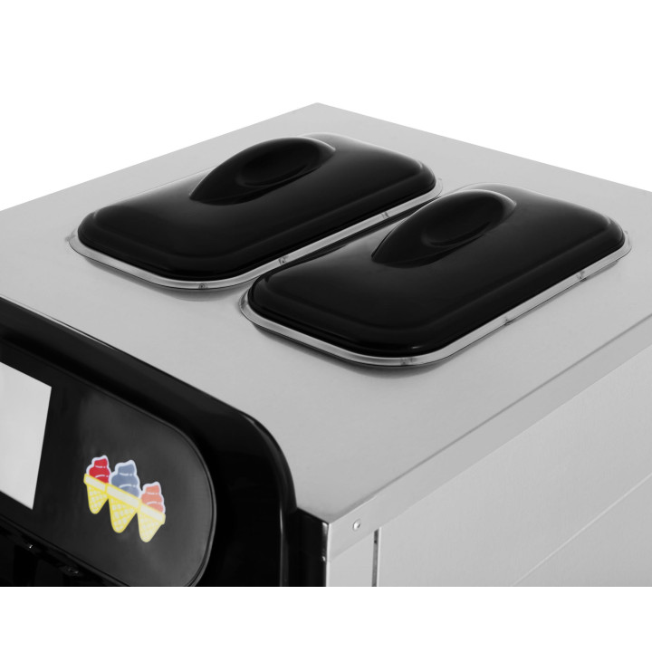 Maszyna do lodów włoskich | automat do lodów soft | 2 smaki + mix | nocne chłodzenie | pompa napowietrzająca | wolnostojąca | 2x